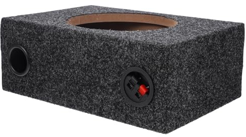 Cassa Subwoofer Auto 8 Pollici in Legno Nero per Impianto Audio | Abs e Lega di Zinco, Facile da Usare e Resistente, per Appassionati Car Audio e Fai da Te