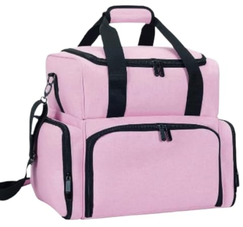 GAOJUNAN Nagellack Aufbewahrung Kosmetik Nagellack-Aufbewahrungsbox, Tragbar, Abnehmbar, for Reisen Nagellack Box(Pink)