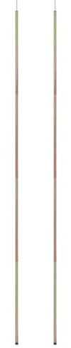 HOMELEN Sonnensegel Stangen 2 STK. 200 cm Verzinkter Stahl, Sonnensegel für Garten, Terrasse, Pergola & Balkon – 90% UV-Schutz inklusive Montageset, wasserdicht UV50+, Sonnenschutz Balkon