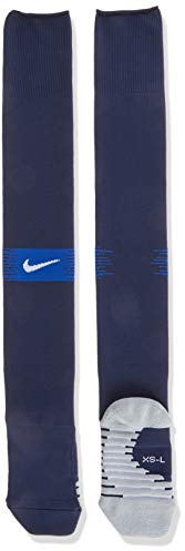Nike Erwachsene Fußballstutzen Matchfit OTC- Team, Midnight Navy/Game Royal/White, L/EU 42-46, SX6836-413