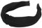 axy Breiter Haarreif mit raffinierten Knoten-Vintage-Wunderschön Stirnband Haarschmuck Damen Haarreifen HR34b Stil A (Stil A - Schwarz)
