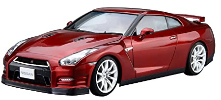 Aoshima 2014 Nissan GT-R R35 Pure Edition GTR 1:24 Model Kit Bausatz 058572
