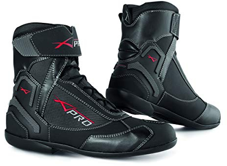 Scarpa Motociclista Scarpetta Moto Stivaletto Impermeabile Sport Touring Scooter Nero (40 EU)