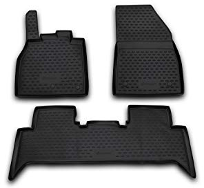 Element Passgenaue 3D Fussmatten für Renault Scenic III, 2009-2016, 3 TLG, schwarz