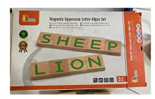 Viga Toys magnetische (Groß-) Buchstaben grün 40-teilig
