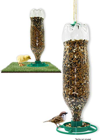R&R Shop - Economical Feeder for Birds, Poultry and Wild Birds, Maximum Capacity 1.25 kg, 100% Corn Plastic