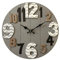 Rebecca Mobili Reloj De Pared, Relojes De MDF, Gris, Estilo Contemporáneo, Analógico, Sala De Estar Hogar - Medidas: 40 x 40 x 4,5 cm (AxANxFON) - Art. RE6468