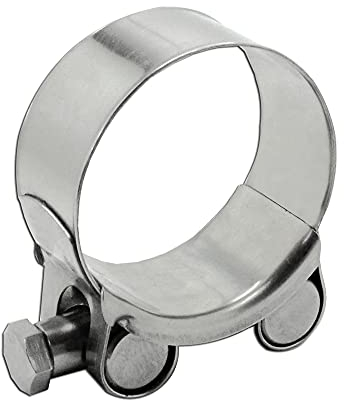 Edelstahl Gelenkbolzen V4A W5 Schelle Schlauchschellen DIN3017 Spannbackenschellen Bandschelle, Spannbereich:60-63mm | 10 Stk.