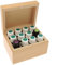 Absolute Aromas Essential Oils Wooden 12 Hole Storage Box Set – Includes a Bundle of 12 x 10ml Essential Oils and Aromatherapy Blends
