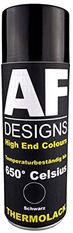 Alex Flittner Designs Vernice termica spray per stufa, resistente al calore, 650 °C, nero, 400 ml, protegge il motore e lo scarico dalla ruggine