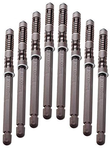 Supporti galleggianti per scaffali – 8 pezzi resistenti e invisibili per mensole in legno con viti, hardware regolabile fai da te, supporto mensole (diametro 10 x 100 mm)