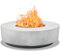 MDA Designs FUSION Light Grey Lavish Garden & Patio Gas Fire Pit with Eco-Stone Finish - Fully Assembled