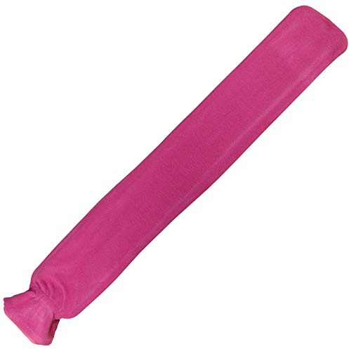 Sure Thermal Extra Long 75cm 2L Hot Water Bottle Full Body Warmer + Cover - Pink