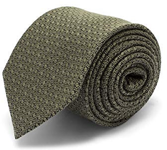 Brera67: elegante Tupfen-flaschengrüne Krawatte aus Seide und Wolle 148 x 8 | Krawatten für Herren | Krawatte Jungen | Accessoires Männer für Jacke und Anzug