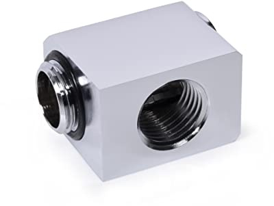 Alphacool Low Profile Adapter 90 Grad G1/4 Zoll AG auf G1/4 Zoll IG Wasserkühlung-Winkelverbinder