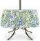 UMINEUX Nappe d'extérieur avec Trou de Parapluie et Fermeture éclair, Nappe imperméable Printemps/été, pour Pique-Nique/Barbecue/Jardin (Ronde, 152,4 cm, Bleu et Vert)