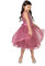 Maya Deluxe Mädchen Paillettenverziertes Hochzeit Und Geburtstag Festlich Mit Bandschleife Brautjungfernkleid Kleid, Desert Rose, 3-4 Jahre EU