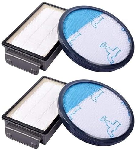LIZONGFQ Lot de 4 filtres HEPA pour Rowenta Cyclonic Power Series RO3753EA, RO3731EA, RO3786EA / Moulinex/Tefal Compact (Color : Black)