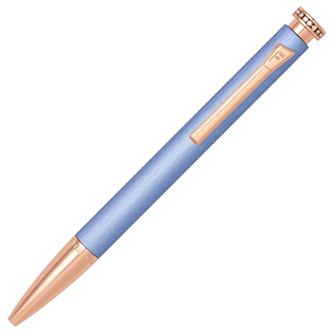 Festina Mademoiselle Kugelschreiber aus Aluminimum in der Farbe Light Blue mit Roségoldenen Zierelementen, Tintenfarbe: Blau, FSC2224M, 137 mm x 11 mm (5.4 in x 0.4 in)