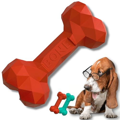 Hundespielzeug zum Kauen | bissfest | Zahnbürste Hund Spielzeug | Futterspender Kroketten Leckerli Hund | Anti-Stress | Hundespielzeug Gummi Natur | Geschenk Hund