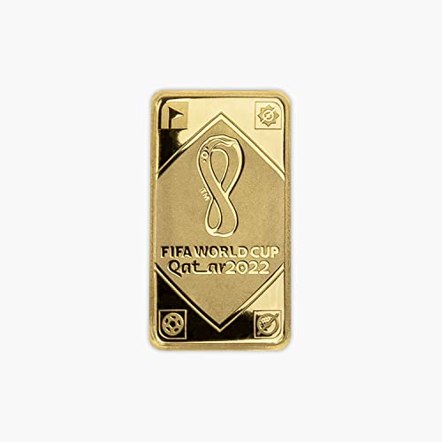 The Koin Club FIFA World Cup Qatar 2022 Football Tournament Venues Gold Bar Competition Emblem