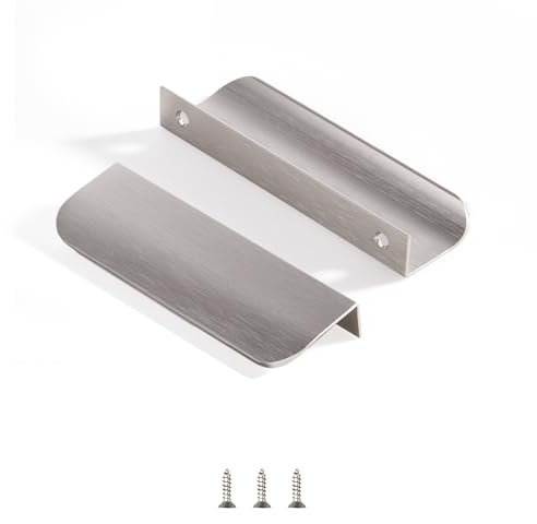 sunlithor GebüRsteter Edelstahl Schrankgriffe FüR KüChengriffe MöBelgriffe KüChenschräNke Schubladengriffe Vintage Packung mit 5 Stück 96mm BA 120mm Länge