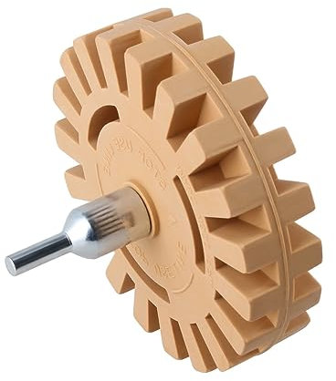 BEVDICNC Folienradierer, Durchmesser 100mm Dicke 25mm weiches praktisches Gummi-Aufkleber-Entfernungsrad Radiergummi-Rad Rillen-Design