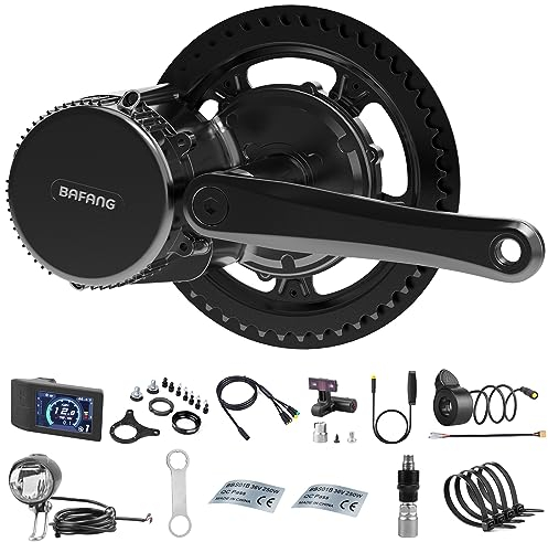 BAFANG 750W 48V Mid Drive Kit Ebike Conversion Kit Mid Drive Motor Kit BBS02B, Electric Bike Conversion Kit with 500C LCD Display, for 68-73 Bottom Bracket
