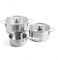 Kitchenaid Set di pentole in acciaio da 20-24 cm e casseruola da 16 cm