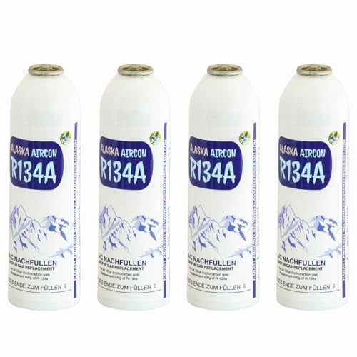 Alaska@ R134a Bouteille de gaz de rechange pour climatiseur DIY 2 kg