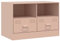 vidaXL Mobile TV Rosso 67x39x44 cm in Acciaio