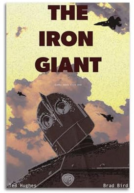 YUGUSIN The Iron GiantFilm Poster TV-Serie Kunstposter Druck Poster für Hausbau, ästhetische Dekoration, Leinwand, Wandkunst, Schlafzimmerdekoration, 30 x 45 cm, ungerahmt, 20