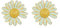 Qings Gänseblümchen Ohrringe für Damen Sterling Silber 925 Gelbe Blume Kleiner Daisy Ohrstecker
