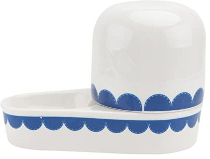 Yardwe Bol à Eau en Céramique pour Lapins Bol à Boire Créatif, Matériau Sûr Et Stable, Taille Adaptée à Cage, Accessoire pour Petits Animaux Domestiques