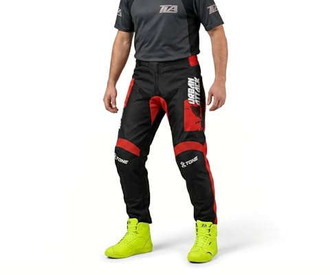 TLA T-One Pantalon Moto Cross, Enduro Quad, Robuste, Léger Tailles jusqu'à 46-6XL pour Homme, Femme, Enfant, Vêtements Moto, Combinaison Motocross, Enduro Quad