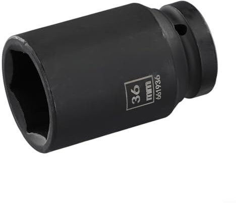 Clé à douille en acier, design hexagonal de 36 mm pour arbre de transmission et utilisation en atelier