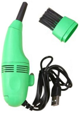 Bosiyrggrl Computer Vacuum Cleaner, Keyboard Vacuum Cleaner Mini USB Vacuum Cleaner Sewing Machine Vacuum Cleaner Green
