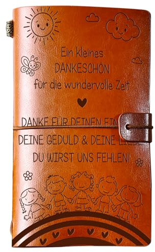 TheGiffter Abschiedsgeschenk Erzieherin, Erzieherin Geschenk Tagebücher, Lehrer Geschenk, Abschiedsgeschenk Lehrerin, Dankeschön Kindergarten Abschieds Geschenk