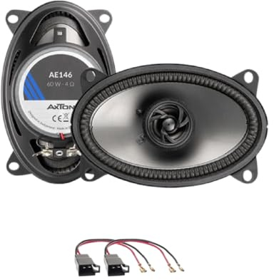 IPNOSIS Par de altavoces coaxiales AXTON AE146 delantero ovalado 4 x 6/10 x 15 cm 100 W para Iveco Daily desde 1999 en adelante