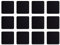 ASA Selection 7835420 Untersetzer für Gläser, 10 x 10 cm, Kunststoff in Lederoptik, schwarz (3 x 4er Pack)