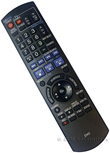 Télécommande VINABTY N2QAYB000197 pour enregistreur DVD DMR-EZ48V DMR-EZ485 de Panasonic