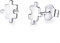 Gold Gala Ohrringe 925 Sterling Silber Mädchen Damen (Puzzle)