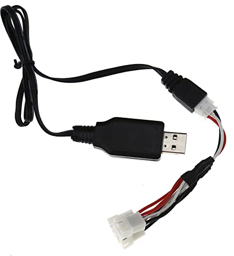 OTOTEC XH-3P 3 In 1 USB Cable Charger Lithium Battery with 60cm/23.6inch 1A 7.4V Li-Polymer Battery Cable Charger for Drone/Quadcopter/Helicopter