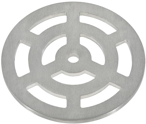 Rejilla redonda de acero inoxidable de 50 mm para drenaje, resistente, como hierro fundido, más fuerte