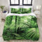 PENGTU Bedding Bettwäsche-Set,Palmen und exotische Pflanzen im tropischen Dschungel Wild Nature Zen Theme,Mikrofaser Bettbezug und Kissenbezug - (135 x 200 cm)