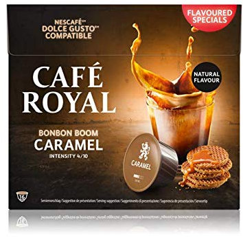 Café Royal Caramel Capsules Compatibles avec Nescafé Dolce Gusto Intensité 4/10 Certifié UTZ Flavoured Special 96 g