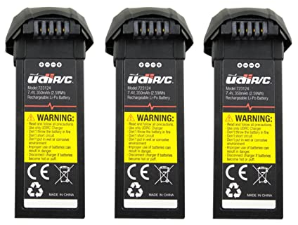 ZYGY 3pcs 7.4V 350mah Lithium Batterie für UDI U31 U31W U36 U34W U36WH T25 Fernbedienung Drohne