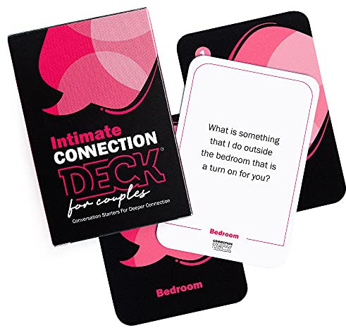 Connection Deck Kartenspiel für Paare, Fragen verbinden und enthüllen, um eine tiefere Beziehung zu entfachen, perfekt für Jahrestag, Date-Nacht und mehr (100 Karten)