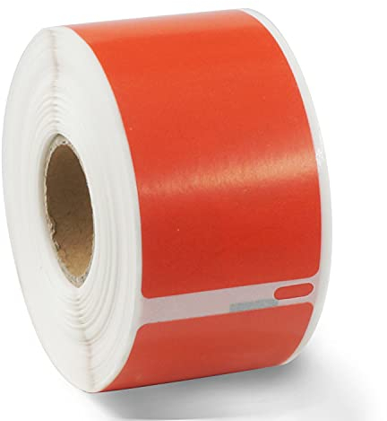 BETCKEY - 1 Rolle Rot Adressetiketten (Groß) Kompatibel mit DYMO 99012(S0722400), 36mm x 89mm, 260 Farbige Etiketten für LabelWriter 450, 4XL NICHT passend 550 oder 5XL