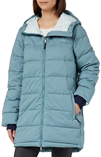 Schöffel Damen Insulated Parka Boston L, wasserabweisender, winddichter Parka, funktioneller und stylischer Wintermantel, cloudy storm, 36